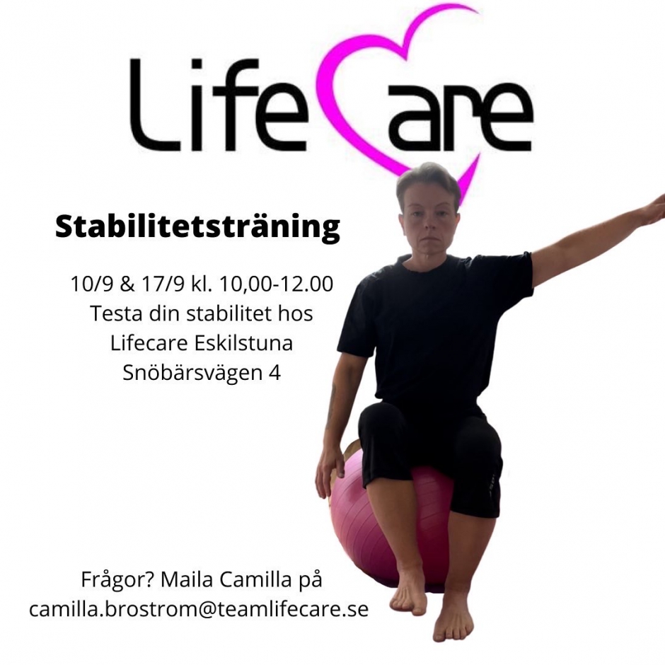 Stabilitetsträning Camilla med boll