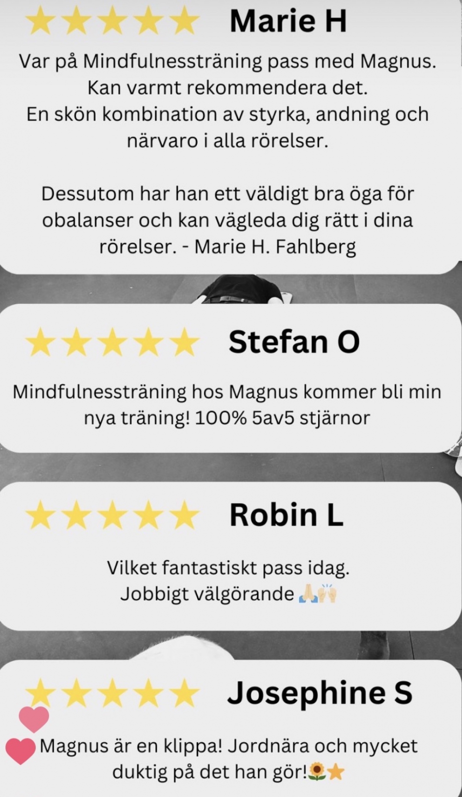 Recensioner Mindfulnessträning